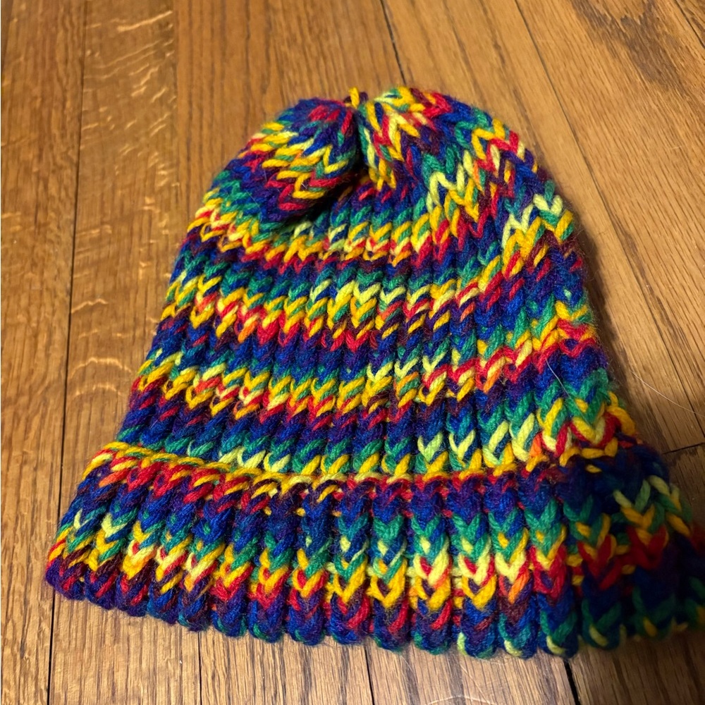 Colorful Knit Kids Beanie